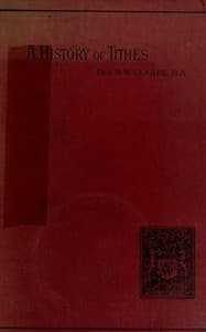 A history of tithes book cover