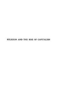 Religion and the rise of capitalism book cover