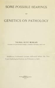 Some possible bearings of genetics on pathology book cover