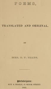 Poems, translated and original book cover