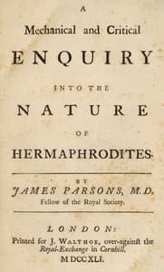 A mechanical and critical enquiry into the nature of hermaphrodites