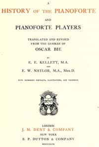 History of the pianoforte and pianoforte players