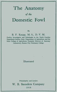 The anatomy of the domestic fowl book cover