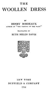 The woollen dress book cover