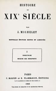 Histoire du XIXe siècle (volume 1/3) book cover