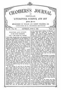 Chambers's Journal of Popular Literature, Science, and Art, fifth series, no. 127, vol. III, June 5, 1886 book cover