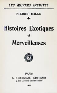 Histoires exotiques et merveilleuses