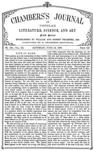 Chambers's Journal of Popular Literature, Science, and Art, fifth series, no. 128, vol. III, June 12, 1886