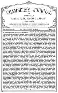 Chambers's Journal of Popular Literature, Science, and Art, fifth series, no. 130, vol. III, June 26, 1886 book cover