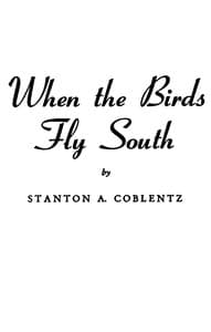 When the birds fly south book cover