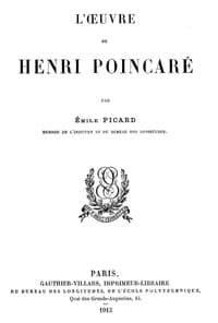 L'œuvre de Henri Poincaré book cover