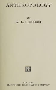 Anthropology book cover