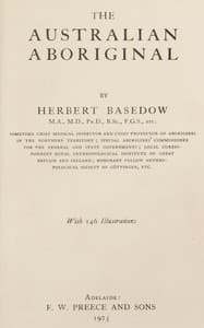 The Australian aboriginal book cover