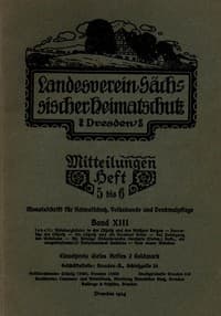 Landesverein Sächsischer Heimatschutz — Mitteilungen Band XIII, Heft 5-6 book cover