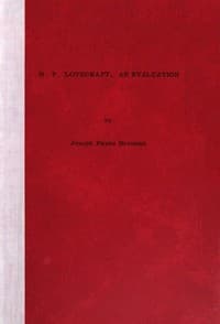 H.P. Lovecraft, an evaluation book cover