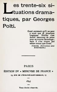 Les trente-six situations dramatiques book cover