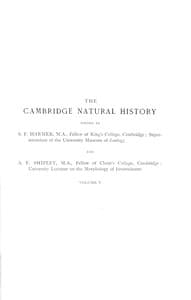 The Cambridge natural history, Vol. 05 (of 10)