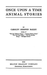 Once upon a time animal stories book cover