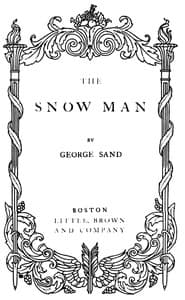 The snow man book cover