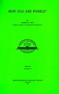 How old are fossils? book cover