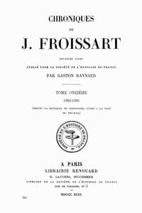 Chroniques de J. Froissart, tome 11/13