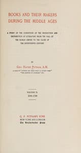 Books and their makers during the Middle Ages
