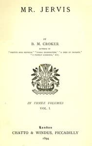 Mr. Jervis, Vol. 1 (of 3) book cover