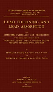 Lead poisoning and lead absorption