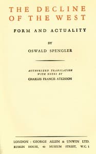 The decline of the West book cover