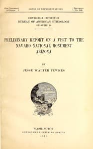 Preliminary report on a visit to the Navaho National Monument, Arizona