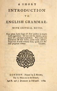A short introduction to English grammar