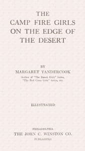 The Camp Fire Girls on the edge of the desert