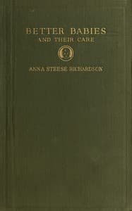 Better babies and their care book cover
