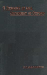 A history of the University of Oxford book cover