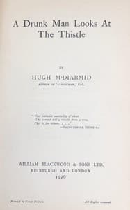 A drunk man looks at the thistle book cover