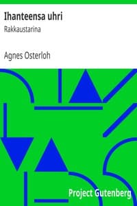 Ihanteensa uhri book cover