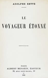 Le voyageur étonné