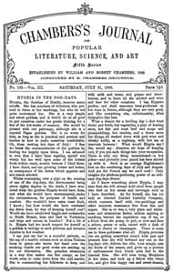 Chambers's Journal of Popular Literature, Science, and Art, fifth series, no. 135, vol. III, July 31, 1886 book cover