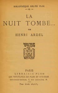 La nuit tombe...