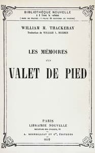 Les mémoires d'un valet de pied