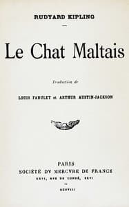 Le Chat Maltais book cover