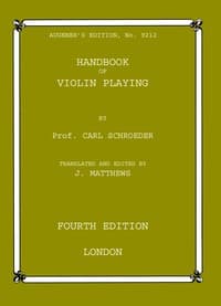 Handbook of violin playing