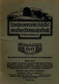 Landesverein Sächsischer Heimatschutz — Mitteilungen Band XIII, Heft 11-12 book cover
