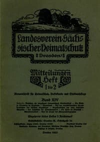Landesverein Sächsischer Heimatschutz — Mitteilungen Band XIV, Heft 1-2