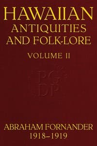 Fornander collection of Hawaiian antiquities and folk-lore, Volume 2 (of 3) book cover