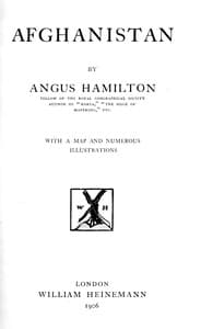 Afghanistan book cover