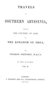 Travels in southern Abyssinia, Volume 2 (of 2)