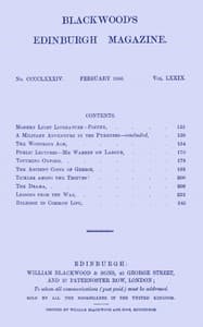 Blackwood's Edinburgh Magazine, Vol. 79, No. 484, February, 1856 book cover