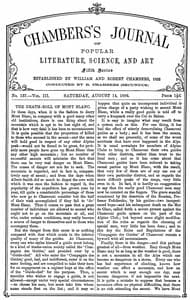 Chambers's Journal of Popular Literature, Science, and Art, fifth series, no. 137, vol. III, August 14, 1886