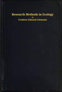 Research methods in ecology book cover